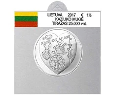 Lipdukai 1,5 euro monetoms holderiuose (Juoda)