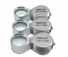 Lupa juvelyrui Triplet 10x, 20x, 30x (20x)
