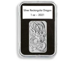 Monetų kapsulės Quickslab (47,6 x 27,6 mm (1 oz. drakonui))