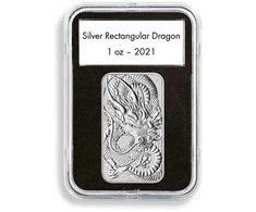Monetų kapsulės "Quickslab" (47,6 x 27,6 mm (1 oz. drakonui))