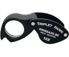 Padidinimo stiklas Deimantams "Triplet Hawk Loupe" 10x