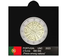 Vėliavėlės-lipdukai 2 eurų monetoms holderiuose 2023 (Balta)