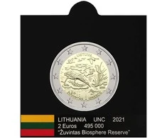 Vėliavėlės-lipdukai euro monetoms holderiuose (tik 2021 m.) (Balta)
