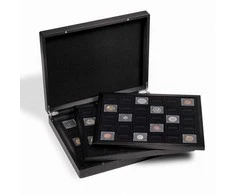 Volterra Trio dėžutė Quadrum Mini kapsulėms (Vokietija) (Ruda)