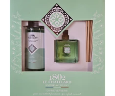 Drėkintuvas Le Chatelard 1802 Namų kvapų dėžutė: difuzorius Dieviška Verbena, 100 ml + papildymas, 200 ml