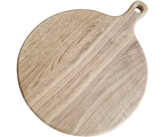 Pjaustymo lenta iš ąžuolo su rankenėle, Ø 35 cm, 2 cm storio