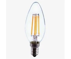 Bona Electrica Led lemputė su gijomis E14 C37 4W WW