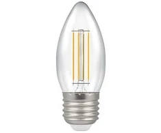 Bona electrica Led lemputė su gijomis E27 C37 4W WW