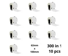 Brother DK-11202 DK11202 62mm x 100mm Thermal Paper Labels Dore manufacturer, 10 pcs