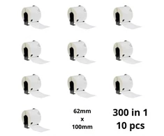 Brother DK-11202 DK11202 62mm x 100mm Thermal Paper Labels Dore manufacturer, 10 pcs