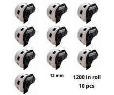 Brother DK-11219 DK11219 12mm Thermal Paper Labels Dore manufacturer, 10 pcs