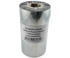 Dofe Resin 110mm x 300m Thermal Transfer Ribbon 25mm core