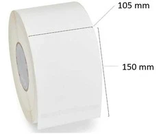 Dore Thermal Labels 105mm x 150mm, 76 mm core, 1000 pcs roll, removable