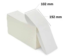 Dore Thermal labels Z-FOLD 102mm x 192 mm, 2000 pcs