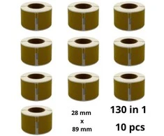 Dymo 99010 S0722370 Gold etiketės ritinys Dore analoginė komplektas 10 vienetų