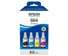 Epson 664 EcoTank (C13T66464A) Rašalo papildymo buteliukų komplektas, CMYK
