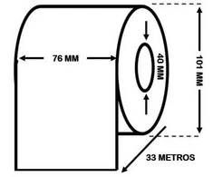 EPSON C33S045537 High Gloss Label Roll 76mm x 33m - continuous label roll Dore Manufacturer