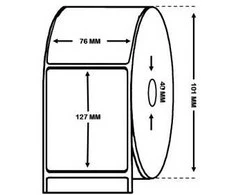 EPSON C33S045543 High Gloss Label Roll 76mm x 127mm - 250 Labels Dore Manufacturer