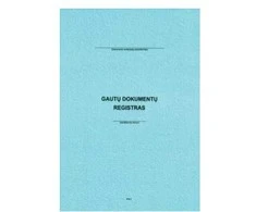 Burokrat Gautų dokumentų registras, A4, 36 lapai