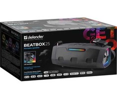 Kompiuterio kolonėlės Defender Nešiojama kolonėlė BEATBOX 25 Juodas (65325)