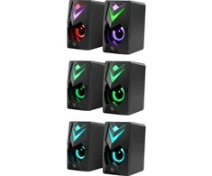 Kompiuterio kolonėlės PC Speakers 2.0 DEFENDER J4 2.0 6W LED USB juodas