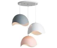 Pakabinamas šviestuvas Bona electrica Lempa Luminos Aura 104, balta spalva