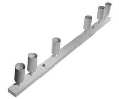 Pakabinamas šviestuvas Bona electrica Lubinis kryptinis šviestuvas Line-GU10-6 Baltas IP20