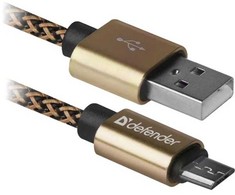 Defender USB AM-MICRO BM 1.0m 2.1A Auksinis