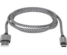 Defender USB AM-TYPE C 1,0m 2.1A Baltas