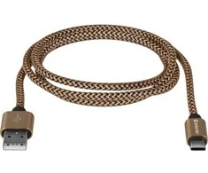 Defender USB AM-TYPE C 1,0m 2.1A Auksinis