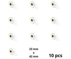 Zebra 23mm x 42mm Thermal Paper Labels 25 mm Core Dore Manufacturer, 10 pcs
