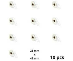 Zebra 23mm x 42mm Thermal Paper Labels 25 mm Core Dore Manufacturer, 10 pcs