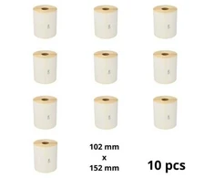 Zebra 800264-605 100mm x 150mm Thermal Paper Labels 25 mm Core Dore Manufacturer, 10 vnt