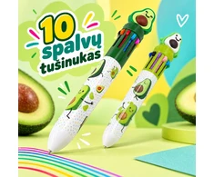 10 spalvų tušinukas su avokado dekoracija