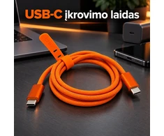 1M USB-C–USB-C greitojo įkrovimo laidas EZRA DC356-2 240 W