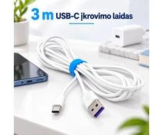 3M USB–USB-C įkrovimo ir duomenų perdavimo laidas ESDRAS