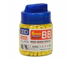 6 mm BB plastikinės kulkos - šratai 1000vnt.