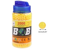 6 mm BB plastikinės kulkos - šratai 2000vnt.
