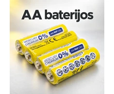 AA baterijos R6P, 1,5 V, 4 vnt.