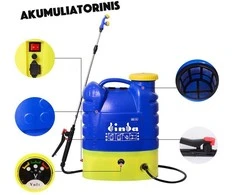 Akumuliatorinis nugarinis sodo purkštuvas 16 l
