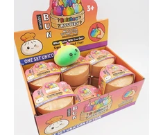 Antistresinis kamuoliukas „Vienaragio bandelė“ (Unicorn Squishy Bun)