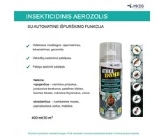 Ataka BOMB insekticidas skraidantiems ir ropojantiems vabzdžiams, 400 ml