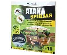 Ataka spirals insekticidas nuo uodų, 10 vnt