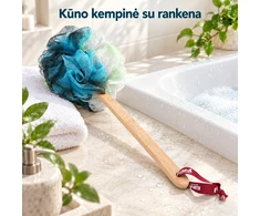 Aukštos kokybės dušo kempinė su ilga rankena