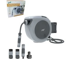 GARDEN LINE Automatinis sodo žarnos laikiklis su žarna 30 m + 2 m
