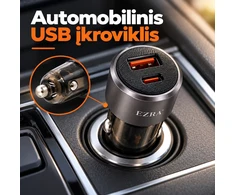 Automobilinis greitojo įkrovimo adapteris EZRA CR80 83 W