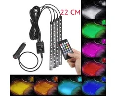 Automobilio LED RGB lazdelės 22CM