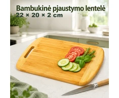 Bambukinė pjaustymo lentelė 22 × 20 × 2 cm