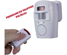 Belaidė signalizacija su valdymo pulteliu