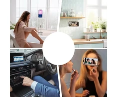 Dėklas Silikoninė lipni plokštelė telefonui ORANŽINĖ